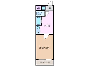 霞ケ浦駅 徒歩10分 3階の物件間取画像